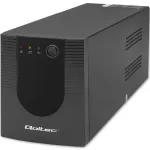 Qoltec Monolith 53775 Line-Interactive UPS nepertraukiamo maitinimo &scaron;altinis, 1200 VA (1,2 kVA) / 720 W, AVR, 4 AC lizdai, juodas