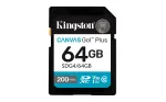 Kingston Technology Canvas Go! Plus 64GB SDXC atminties kortelė 200MB/s C10 UHS-I U3 V30