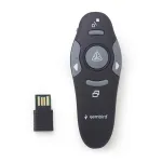 Gembird WP-L-11 belaidis valdiklis prezentacijoms su lazeriu, 2,4 GHz, juodas