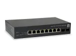LevelOne GEP-1051 10 prievadų valdomas &bdquo;Web Smart&ldquo; Gigabit PoE komutatorius, 8 PoE i&scaron;ėjimai, 2 x Gigabit SFP, 70 W