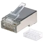 Intellinet Pro Line RJ45 moduliniai ki&scaron;tukai, Cat6, STP, 3 kontaktų, kietai ir vytai vielai, 50 &micro; auksuoti kontaktai, 90 vnt.