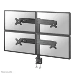 Neomounts FPMA-D700D4 Monitor laikiklis 19-30 colių, Gnybtas, 8 kg, 48,3 cm (19 inch), 76,2 cm (30 inch), 100 x 100 mm, Juodas