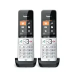 Gigaset COMFORT 500HX duo analoginis/DECT telefono aparatas su skambučio ID, juodas, sidabrinis