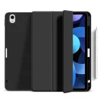 eSTUFF ES68201160-BULK MIAMI dėklas-knygelė Folio, skirtas Apple iPad Air 11 colių (M2, 2024/2025), TPU/PU oda/polikarbonatas, juodas/skaidrus