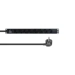 Lanview LVR-3MSCH-LIC-SCH8 maitinimo paskirstymo blokas (PDU) 8 AC lizdai 1U Juodas