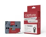 Capture juosta 24mm x 8m, juoda ant matinio (CA-TZEM951)