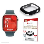 Displex 02135 viso korpuso apsauginis dėklas Apple Watch Series 11/10 (46 mm), juodas