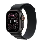 Apple Watch Ultra 3 MF0Q4QF/A GPS + Cellular (5G) 49 mm laikrodis su juodo titano korpusu ir juodu Alpine Loop dirželiu (S)