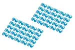 DIGITUS - Kabelclips mit Farbcodierung - f&uuml;r Patch-Kabel - Blau (Packung mit 100) (A-CC-B)