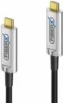 FiberX USB laidas FX-I600-015 15m USB 3.2 Gen 1 USB C juodas sidabrinis