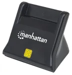 Manhattan 102025 USB-A Smart/SIM kortelių skaitytuvas, 480 Mbps (USB 2.0), stalinis stovintis