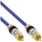 InLine Premium RCA garso kabelis 1x RCA ki&scaron;tukas / ki&scaron;tukas, paauksuotas, 20 m