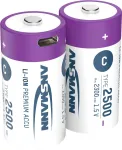 Ansmann ANS 1313-0004 &ndash; Įkraunama ličio jonų baterija C Baby 2300 mAh 1,5 V 2 vnt. pakuotė