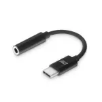 Garso adapteris ACT AC7380 0.11 m 3,5 mm lizdas USB-C ki&scaron;tukas juodas