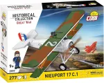 Konstruktorius Cobi Blokai Nieuport 17 C.1 277 dalių &mdash; Lėktuvo modelio rinkinys, kolekcinis plytelių komplektas