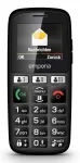 Emporia emporiaHAPPY &ndash; paprastas mobilus telefonas, 4.6 cm (1.81 inch) ekranas, 70 g, juodas