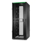 APC NetShelter SX Server Rack Gen 2, 42U, 1991x800x1070 mm, su &scaron;oninėmis plok&scaron;tėmis, juodas