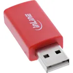 InLine 31653 USB duomenų blokatorius, adapteris i&scaron; USB-A ki&scaron;tuko į USB-A lizdą, 5 V 1,5 A