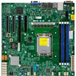 Super Micro SUPERMICRO X13SCL-F - Pagrindinė plok&scaron;tė - micro ATX - LGA1700 lizdas - C262 mikroschemų rinkinys - 2 x Gigabit LAN - Integruota grafika (MBD-X13SCL-F-B)
