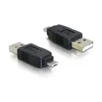 DeLOCK 65037 USB Micro-A (ki&scaron;tukas) &ndash; USB 2.0 Type-A (ki&scaron;tukas) adapteris, juodas