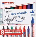 Baltosios lentos žymeklis Edding 4-360-8-S2999, 1,5&ndash;3 mm antgalis, mi&scaron;rių spalvų, 8 vnt. pakuotė