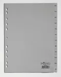 Durable 6507-10 Mėnesių skirtukai pilki, polipropileniniai, A4