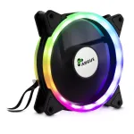 Ventiliatorius Inter-Tech RS-041 RGB 12 cm juodas