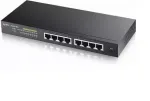 Zyxel GS1900-8HP valdomas L2 Gigabit Ethernet (10/100/1000) Power over Ethernet (PoE) jungiklis, juodas