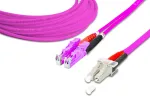 Lightwin LDP-50 LSH-LC 10.0 OM4 &ndash; Auk&scaron;tos kokybės dvipusis LWL &scaron;uoliukas, MM OM4, LSH, LC
