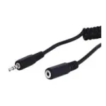 Wentronic Goobay 3,5 mm lizdo ilginimo laidas, juodas, 5 m - 3,5 mm ki&scaron;tukas (3 kontaktai, stereo) > 3,5 mm lizdas (3 kontaktai, stereo) (50017)