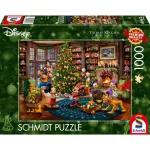 Thomas Kinkade Studios: Disney - Mickey & Minnie Trimming The Tree, Dėlionė 1000 dalių
