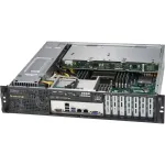 Super Micro Supermicro SC823M TQC-R802LPB - Stovo korpusas - montuojamas į stovą - 2U - patobulintas, i&scaron;plėstas ATX - SATA/SAS - Kar&scaron;tas keitimas 800 W - Juoda (CSE-823MTQC-R802LPB)