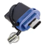 Verbatim Dual USB 3.0 atmintukas 64 GB &ndash; USB-C / USB-A &ndash; mėlynas