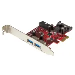 &bdquo;StarTech.com&ldquo; 4 prievadų PCI Express USB 3.0 kortelė &ndash; 2 i&scaron;oriniai ir 2 vidiniai &ndash; SATA maitinimas &ndash; UASP palaikymas &ndash; 2x vidiniai (IDC) pagrindinės plok&scaron;tės tipo lizdai