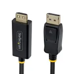 3M-DP-HDMI-4K60-GR 3 m aktyvus DP į HDMI adapterio laidas su griebimo jungtimis