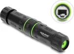 Delock RJ12 mova jungtis, RJ12 lizdas &ndash; RJ12 lizdas, su M20 x 1,5 mm sriegiu, IP68, dulkėms ir vandeniui atspari