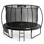 LEAN Garden Trampoline with Inner Net Black and Green 366CM 12FT