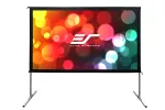 Elite Screens Yard Master 2 OMS180H2-DUAL projekcinis ekranas su kojelėmis, 16:9, 180 colių, sidabrinis