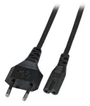 EFB Elektronik Euro-C7 maitinimo laidas 180&deg; juodas 1 m 2 x 0,75 mm&sup2; EK502.1V2