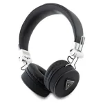 Guess Grained Classic Round Shape Belaidės Bluetooth Ausinės Vir&scaron; Galvos su ENC (Juodos)