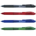 Pentel EnerGel BL107-4 gelinis ra&scaron;iklis, 0,35 mm adatinis antgalis, 4 vnt. rinkinys, asorti