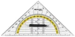 Westcott Geodreieck Kampainis / Matlankis 16 cm Skaidrus Polistirenas