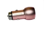 Evelatus Universal Car Charger ECC01 Pink 2 USB Port 3.1A with Stainless Steel Escape Tool