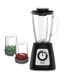 Stalo blenderis Tefal BlendForce II BL4388 &mdash; 800 W, 1,25 l stiklinis indas, ledo smulkinimas, juodas/&scaron;lifuotas plienas