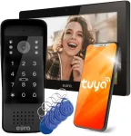 EURA VDP-86A3 10 colių juodas vaizdo domofono monitorius su Tuya Smart App