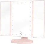 Humanas HS-ML04 LED Makeup Mirror with Illumination - Pink