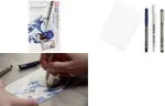 Sakura The Great Wave Art Pen Set Black 1 Set
