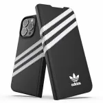 Adidas Originals Booklet Case PU, skirta iPhone 13 Pro / 13 6.1 inch juoda/balta