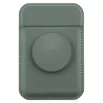 UNIQ Flixa Magnetinė Kortelių Piniginė su Atramėle Kerpių Žalia (Lichen Green) MagSafe