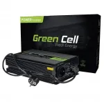 Inverteris Green Cell INV07, 12 V DC į 230 V AC, 300 W, gryna sinusinė banga, C tipo ki&scaron;tukas, juodas